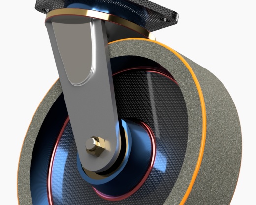 脚轮3d模型缩略图
