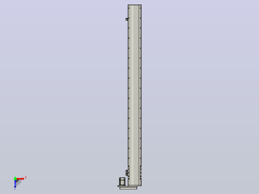 MT136BS半封闭丝杆滑台[MT136BS.L#.1550.BR.P40.C3]俯视图