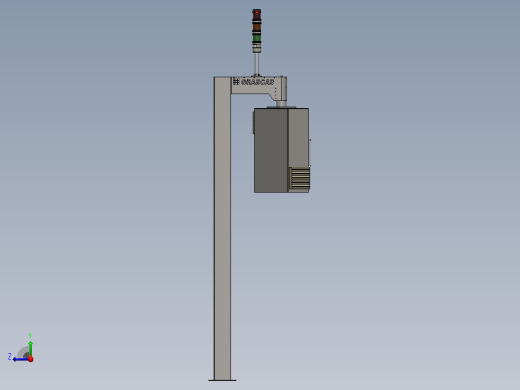 solidworks监视器连接架右视缩略图