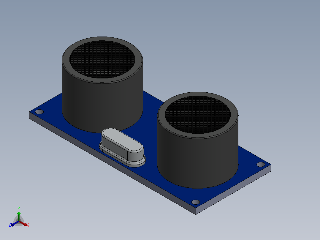 Arduino 的超声波传感器正等轴测图