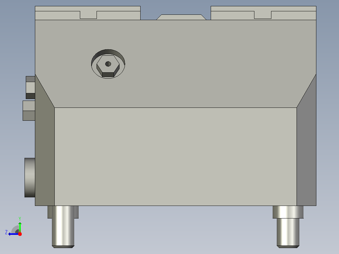 气动夹紧系统SCHUNK-0405210 KSP-F plus 100, 0右视图
