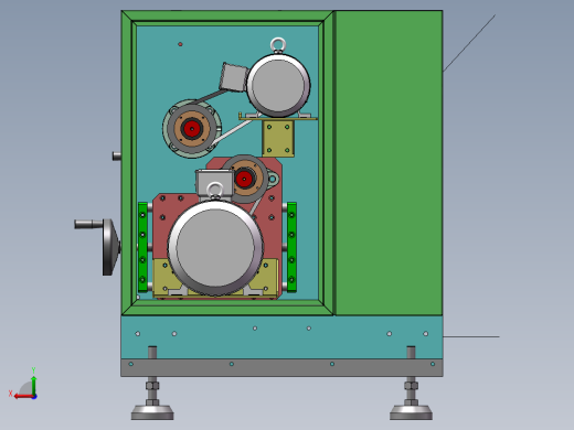 双层纸板上胶机（sw16可编辑+工程图）后视缩略图