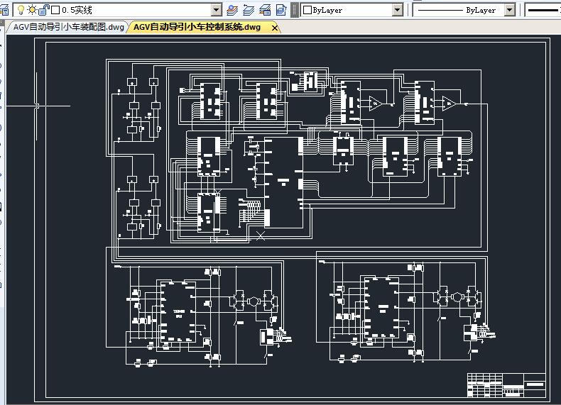 AGV自动引导小车 包含CAD图纸说明文档参考资料素材