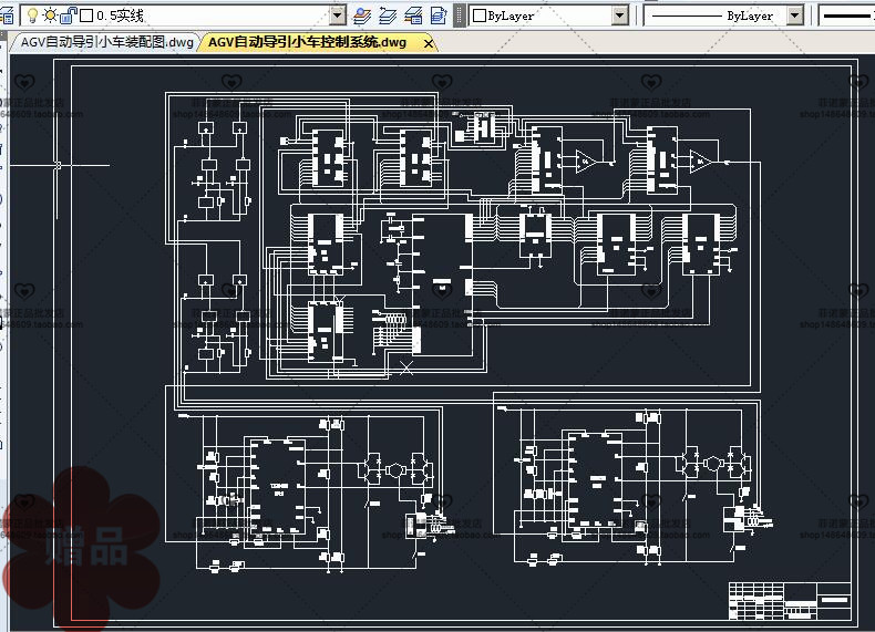 AGV自动引导小车 包含CAD图纸说明文档参考资料素材
