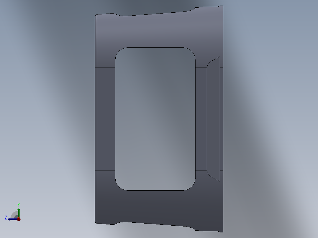 SolidWorks 茶杯滤网设计右视图