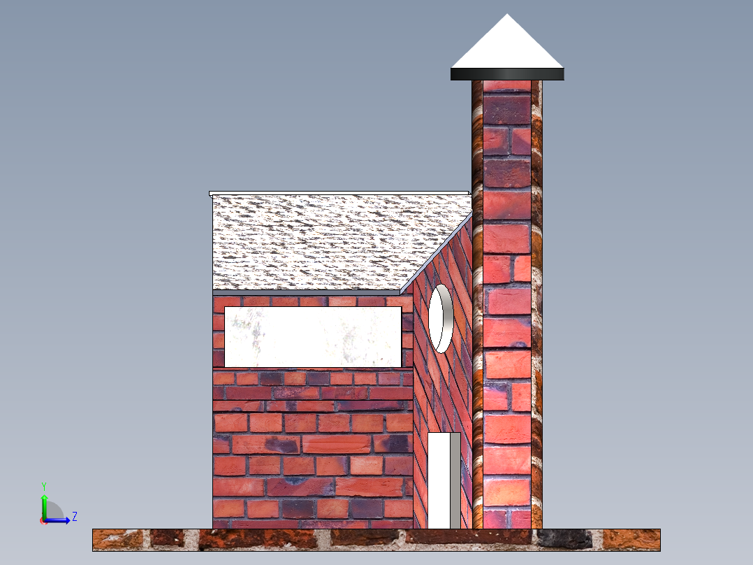 欧式风格别墅洋房SW2013左视图