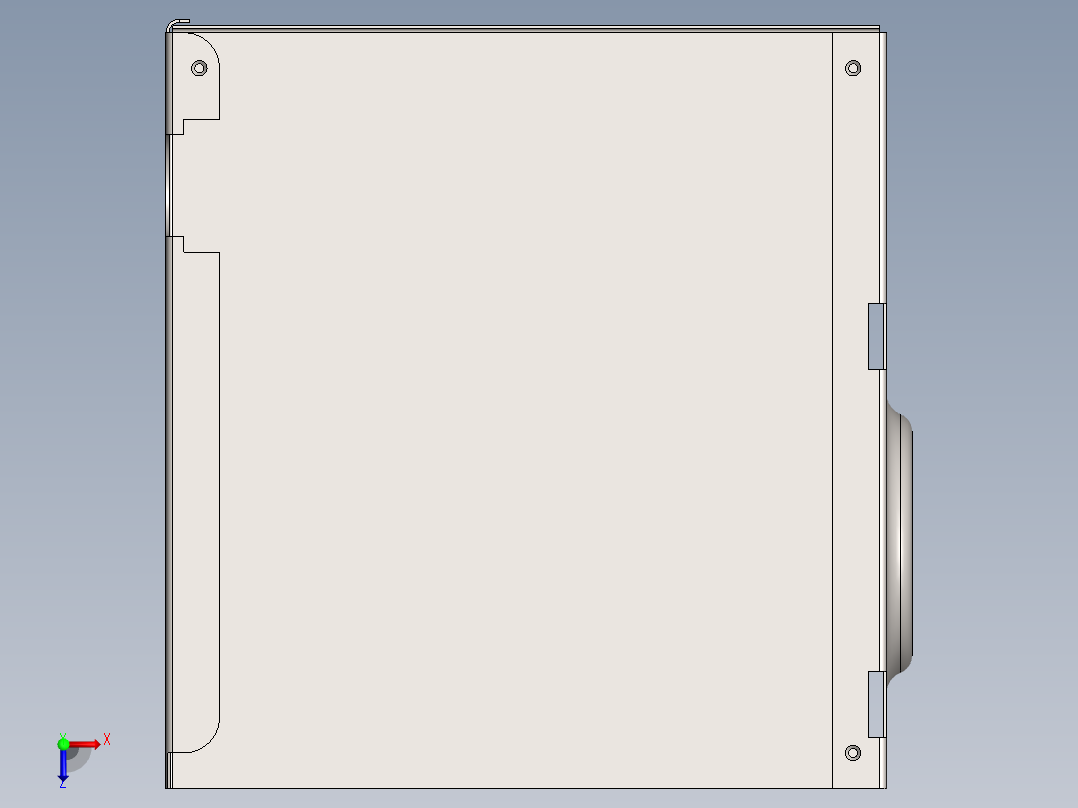 电脑箱体壳俯视图