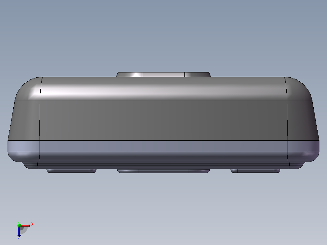 solidworks 诺基亚6300手机模型俯视图