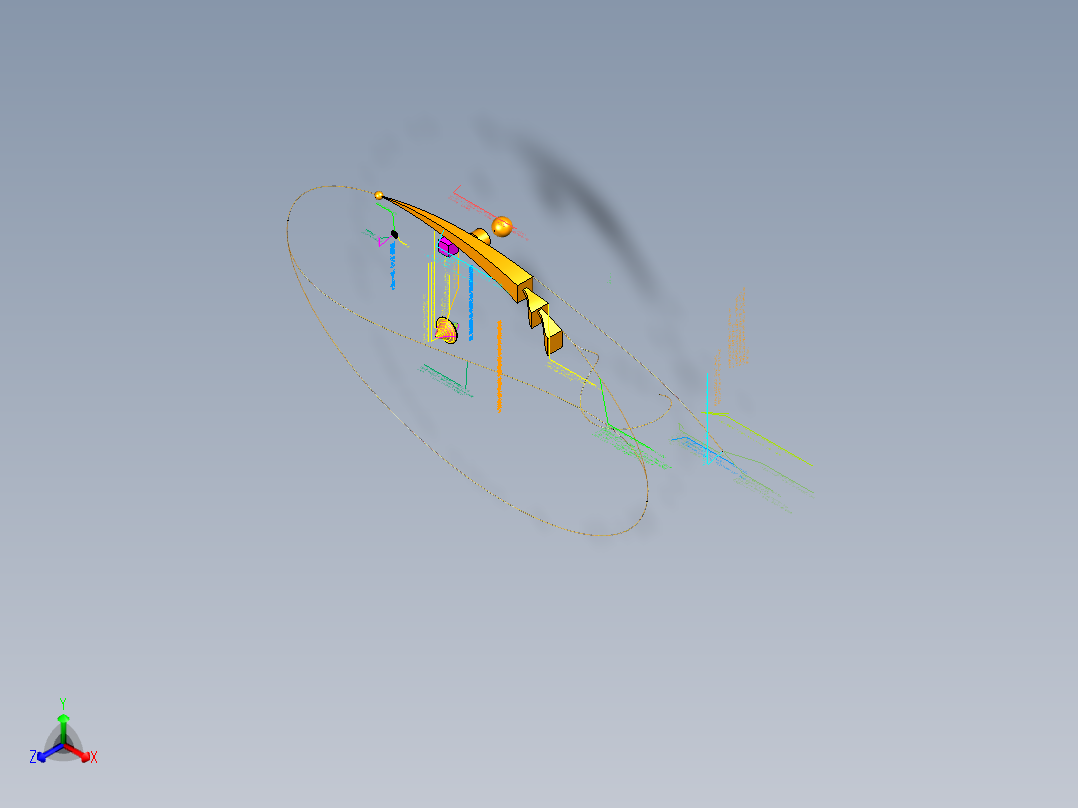 去梵高部分的概率正等轴测图