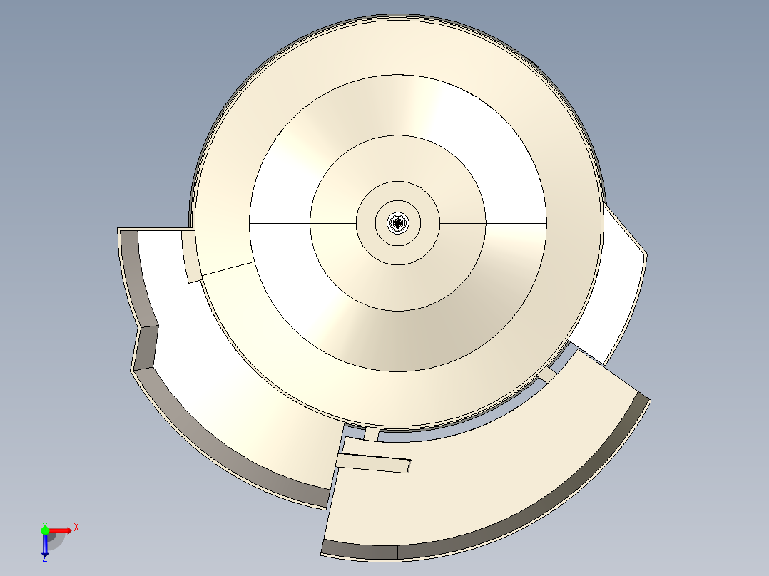 振动给料器是通用的进料和定向装置俯视图