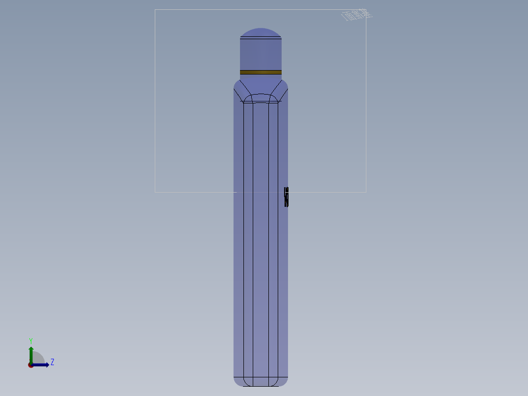伏特加瓶左视图