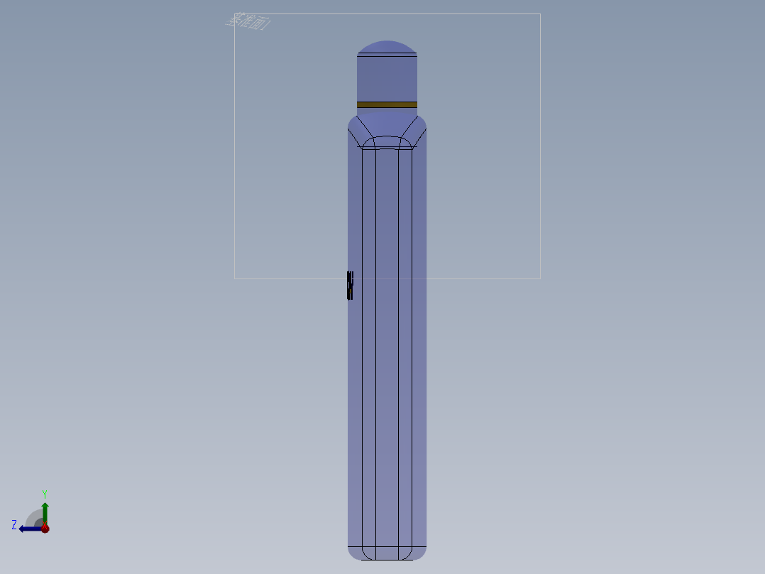 伏特加瓶右视图