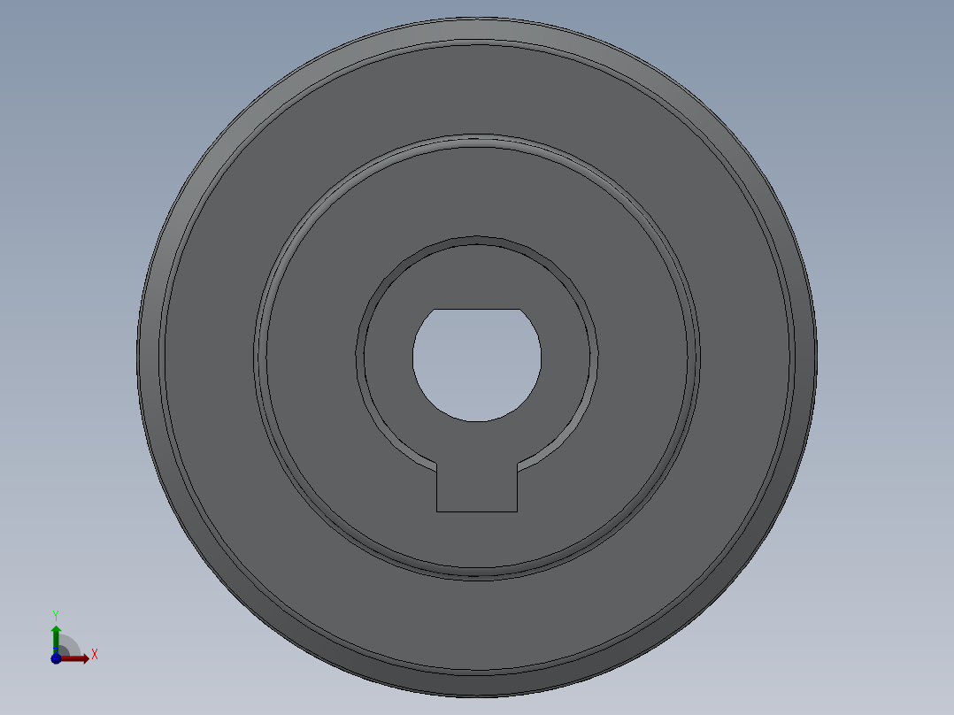 梅花形联轴器前视图