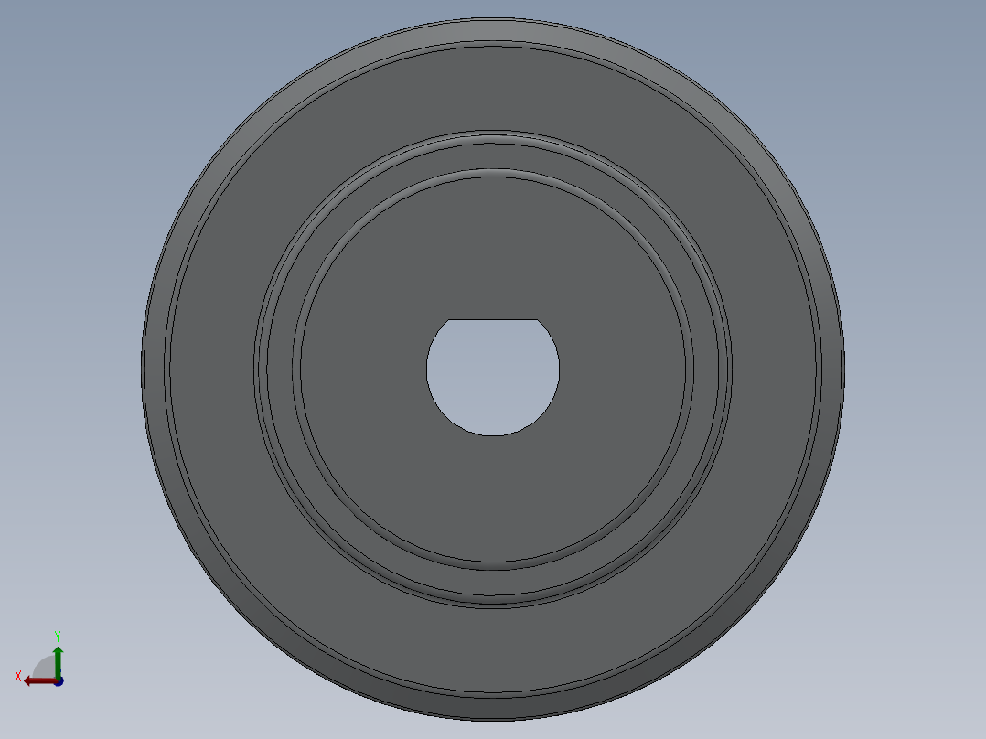 梅花形联轴器后视图