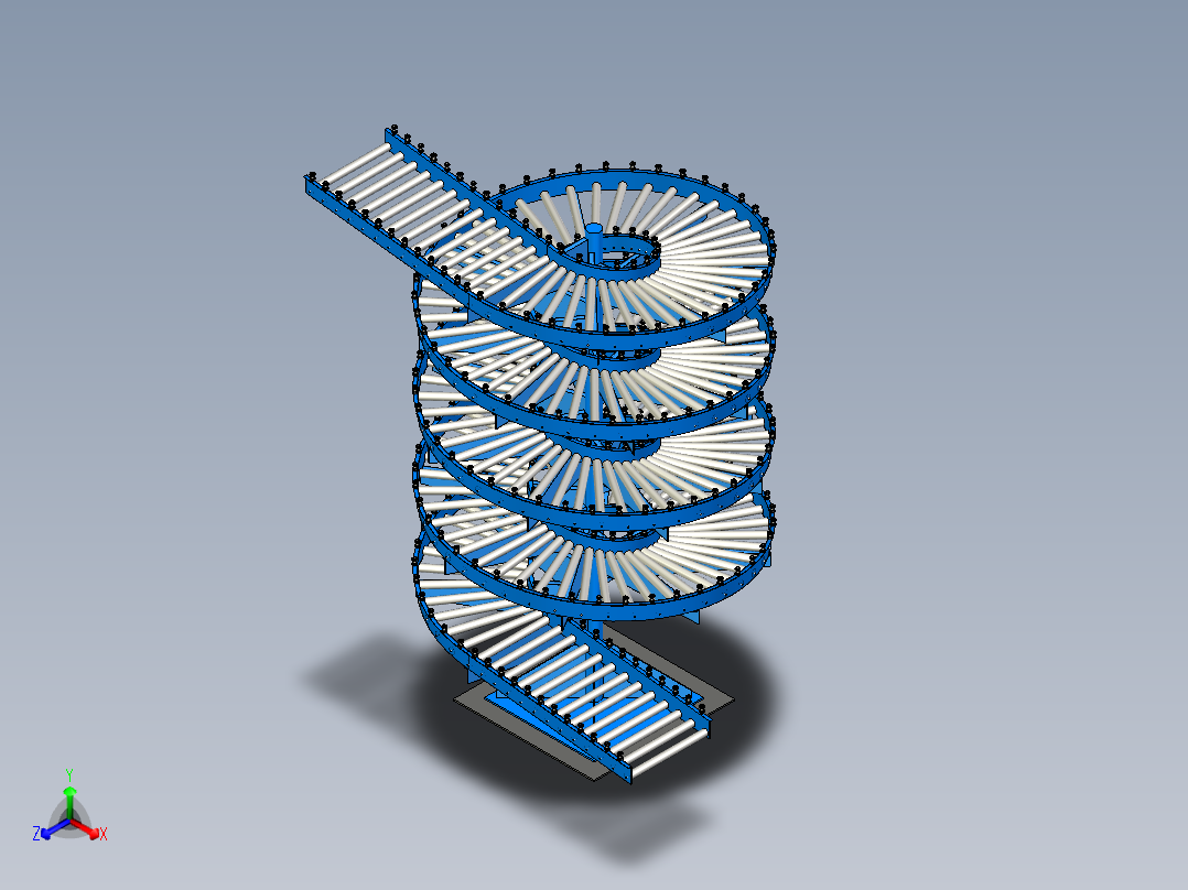 B71-螺旋重力滚筒输送机