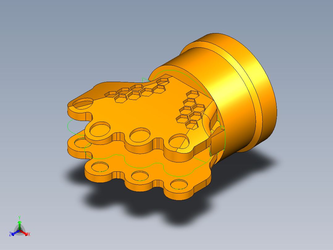 仿生机器人手掌3d图纸 左手手掌+说明 仿生关节手掌3D三维模型图