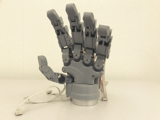 仿生机器人手掌3d图纸 左手手掌+说明 仿生关节手掌3D三维模型图缩略图