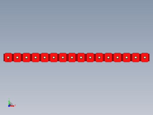 彩色公头100mil（2.54mm）系列-DS1021_red_1x16p_100mil_Type5_rev1.0前视缩略图