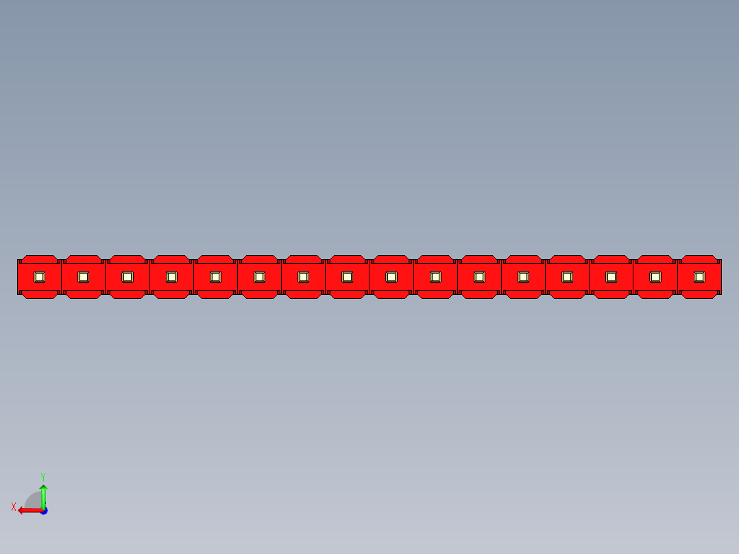 彩色公头100mil（2.54mm）系列-DS1021_red_1x16p_100mil_Type5_rev1.0后视图