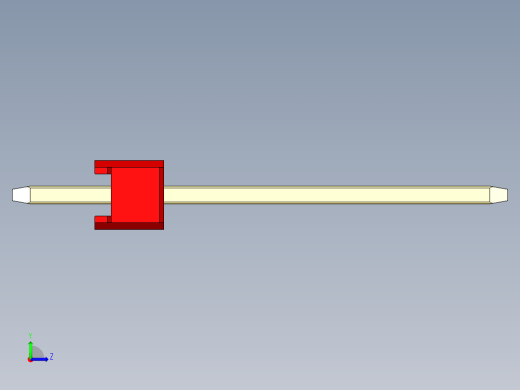 彩色公头100mil（2.54mm）系列-DS1021_red_1x16p_100mil_Type5_rev1.0左视缩略图