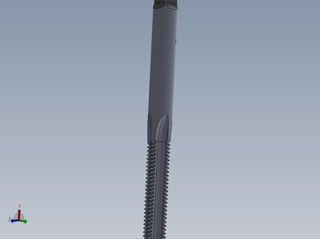 标准英制丝锥-Hand Tap 10-32 N3主视图