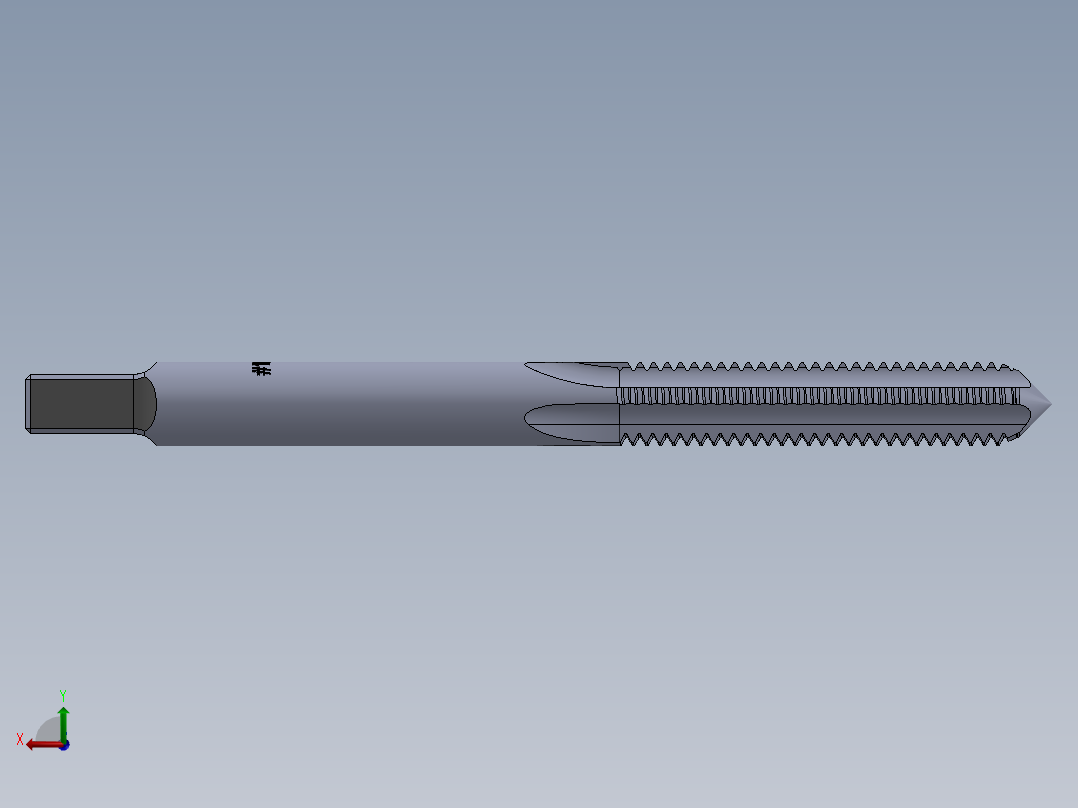 标准英制丝锥-Hand Tap 10-32 N3后视图