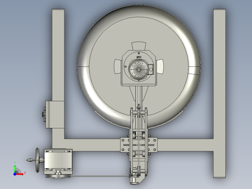 Mixer chemical machine化学品搅拌机3D图纸 IGS格式前视缩略图
