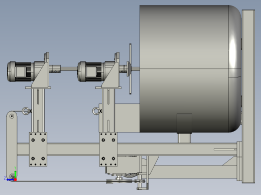 Mixer chemical machine化学品搅拌机3D图纸 IGS格式右视缩略图