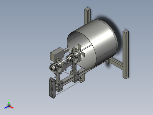 Mixer chemical machine化学品搅拌机3D图纸 IGS格式正等轴测缩略图