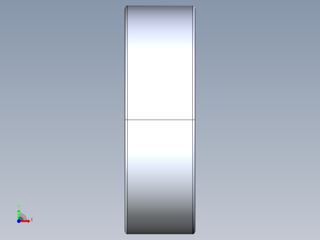 滚珠轴承-FAG BALL BEARING 629 9x26x8.STEP前视图