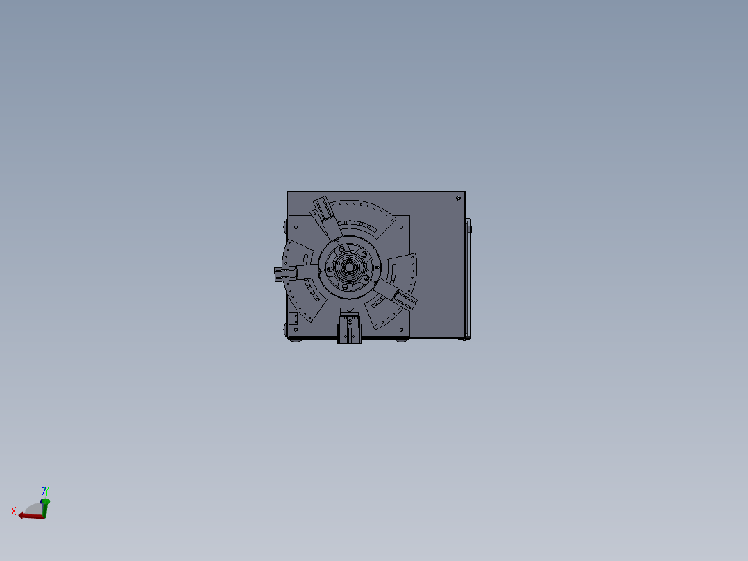 基于汽车轮毂轴承自动线生产线辅助系统设计俯视图