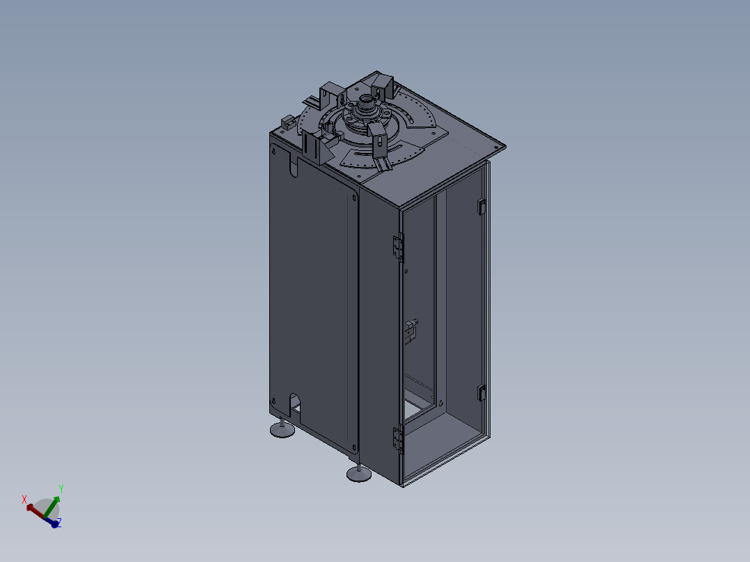 基于汽车轮毂轴承自动线生产线辅助系统设计正等轴测图