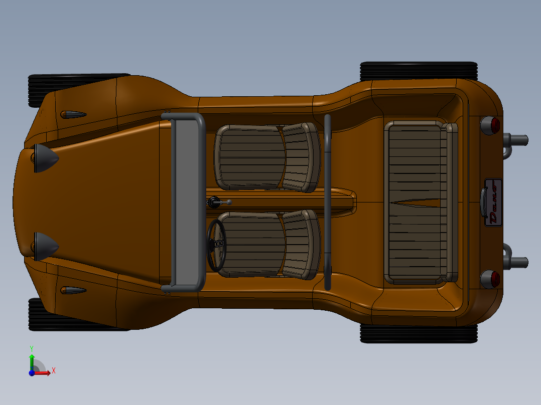 迈尔斯马恩岛沙滩车前视图