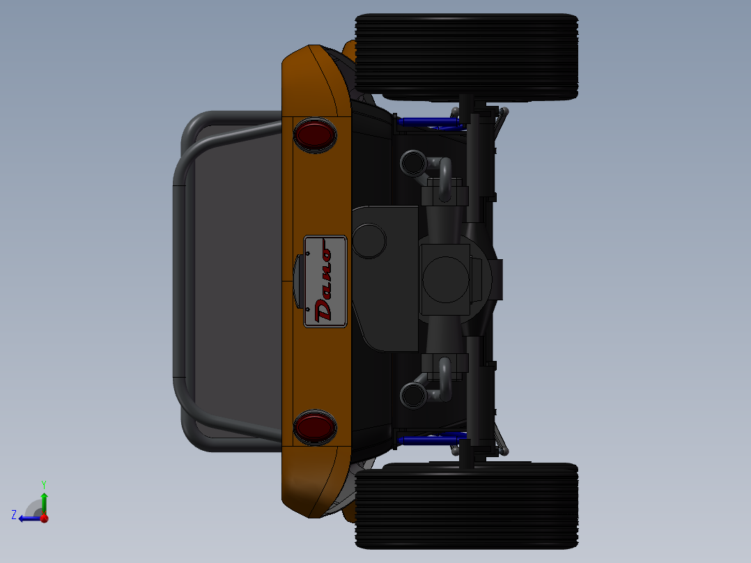 迈尔斯马恩岛沙滩车右视图