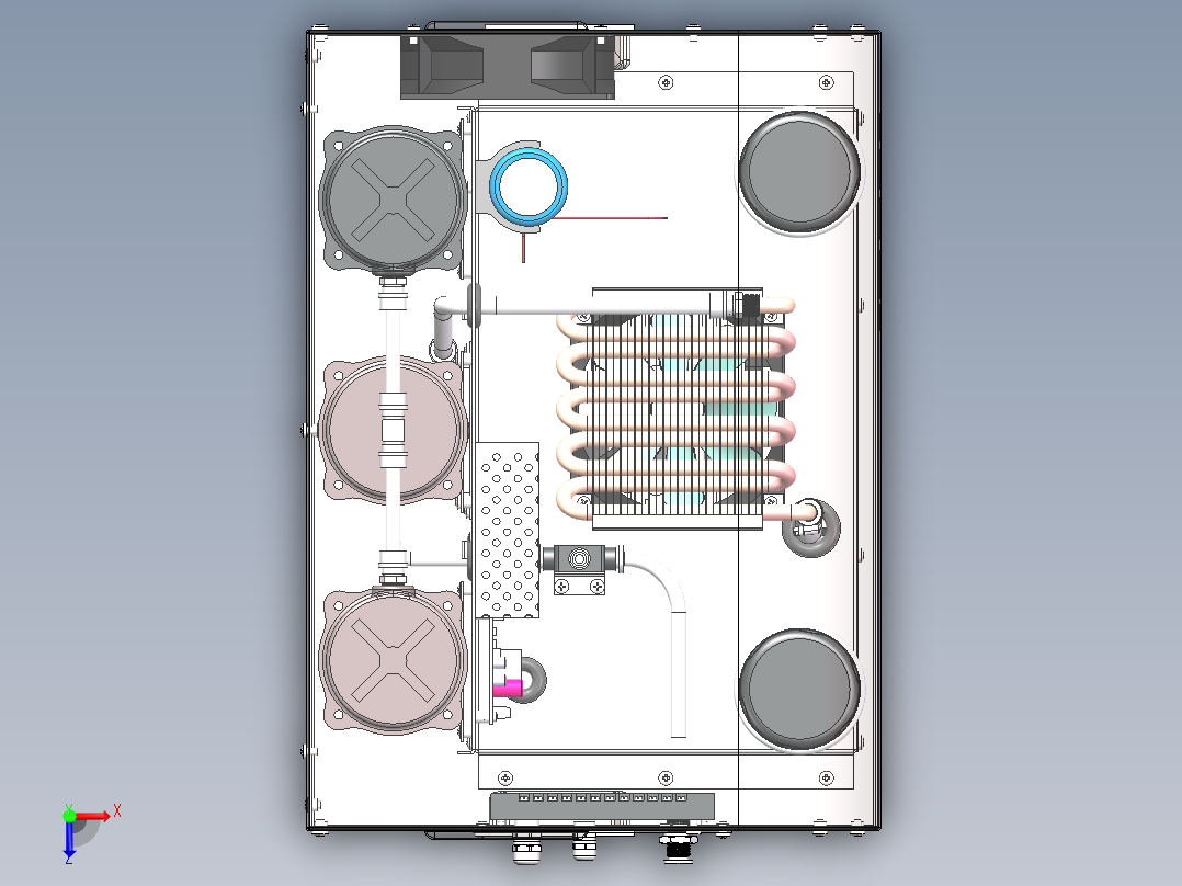 10L制氧机俯视图