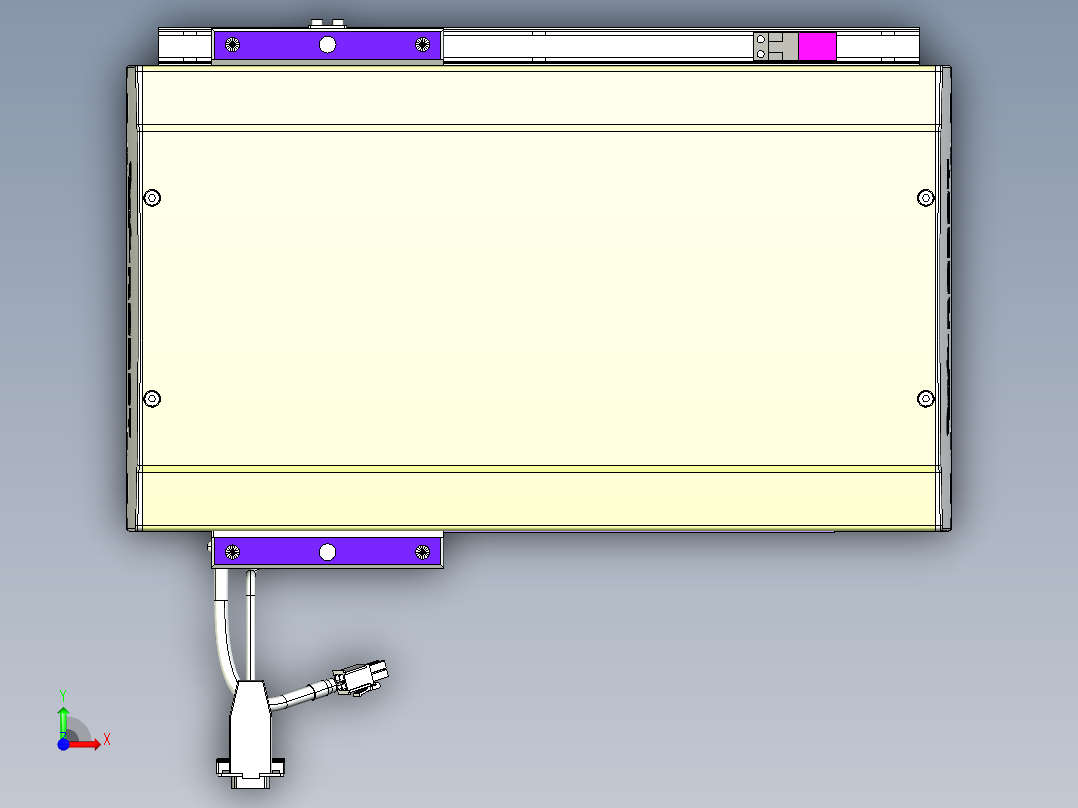 威洛博VL系列3d模型模组VL22H1Y-S200前视图