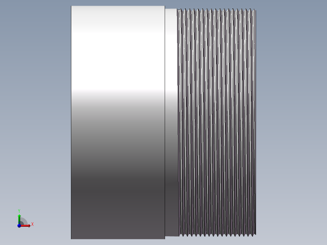 丝头-单外丝 DN100前视图