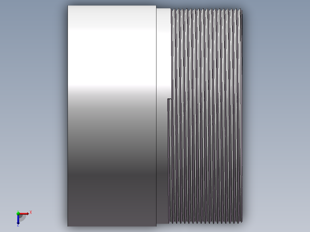 丝头-单外丝 DN100俯视图