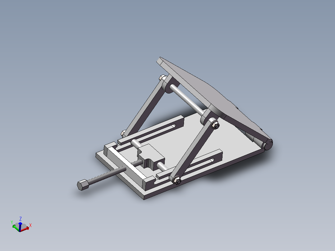 可调节角度工作台三维模型