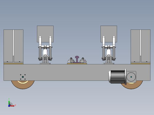 Q387-生产线摆渡小车的设计【三维SolidWorks】前视缩略图
