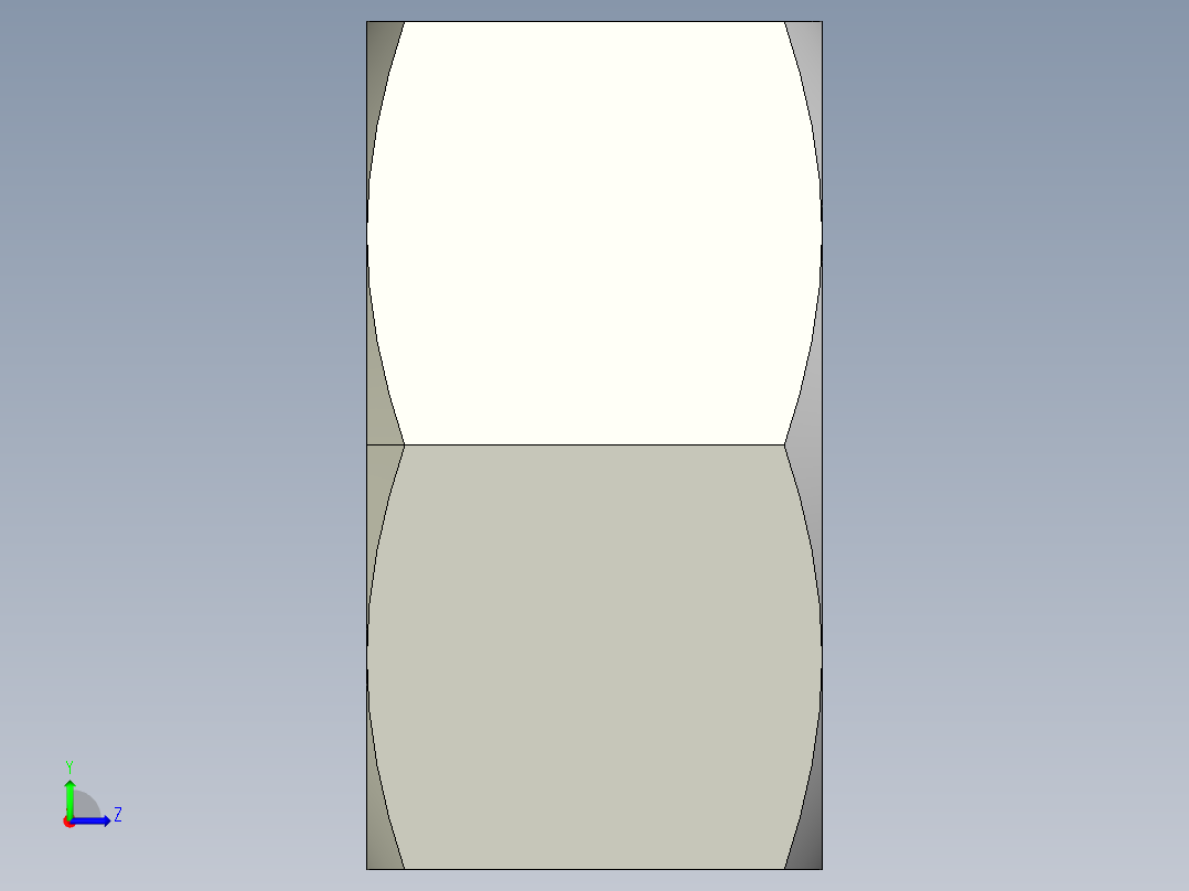DIN 934 螺母-M64 Nut.STEP左视图
