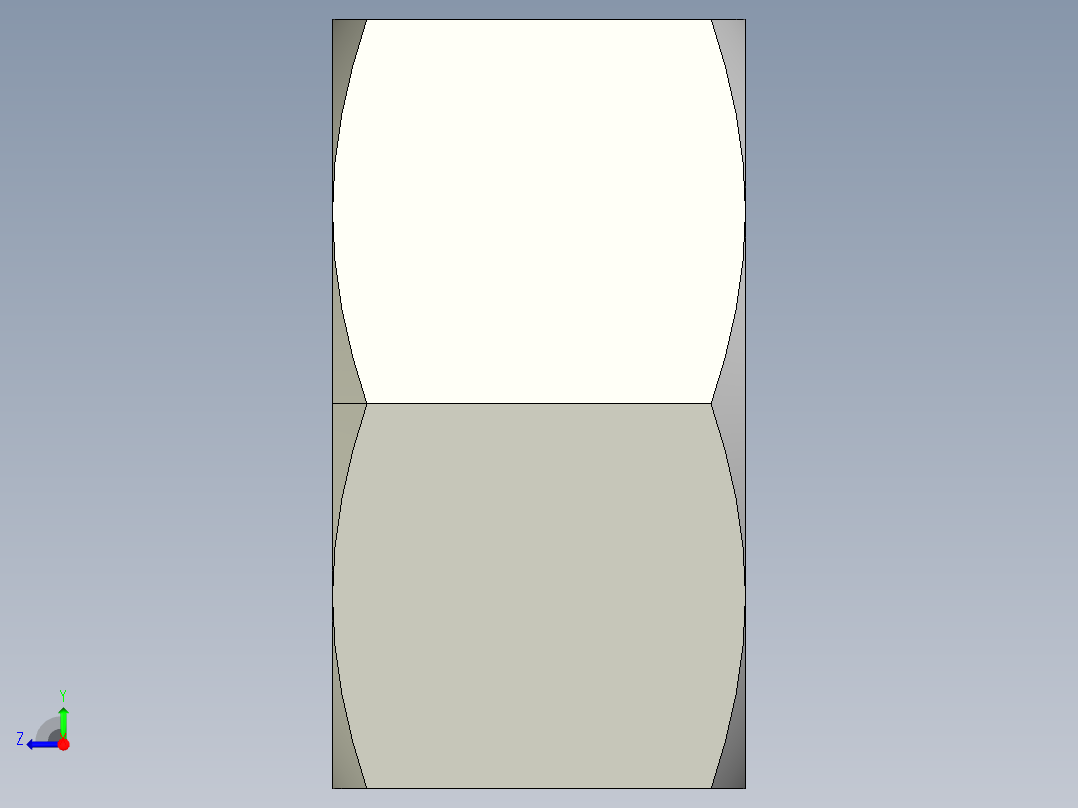 DIN 934 螺母-M64 Nut.STEP右视图