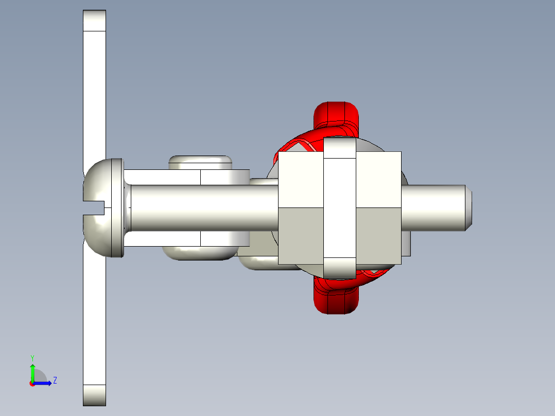 水平式夾鉗SSP(D)-3D多系列多零件图纸模型左视图