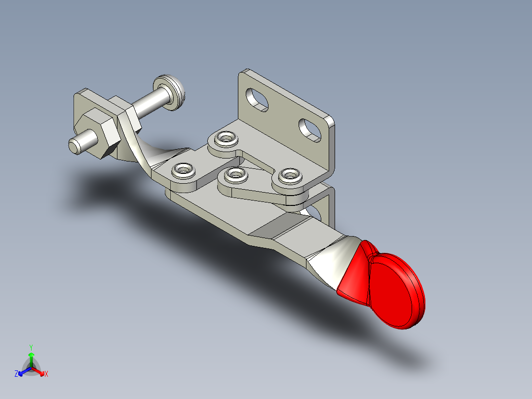 水平式夾鉗SSP(D)-3D多系列多零件图纸模型正等轴测图