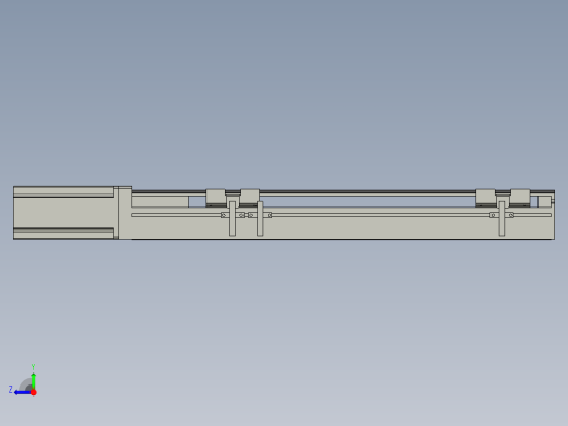 直线模组LHA6-S300-M-200W(16丝杆)设计图纸右视缩略图