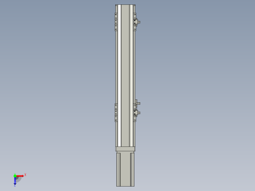 直线模组LHA6-S300-M-200W(16丝杆)设计图纸俯视缩略图