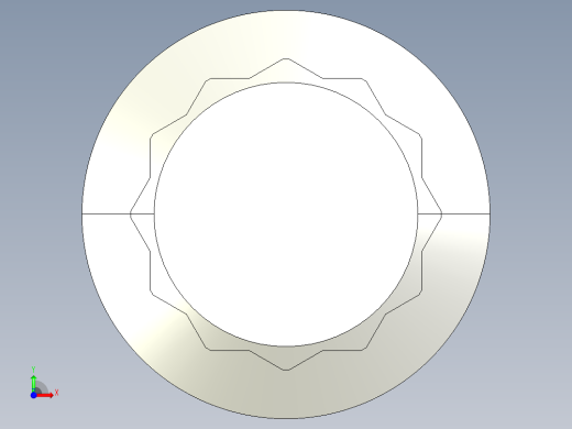 1_4in-28法兰头螺钉-1-4in-28 0.75long 12-point screws.IGS前视缩略图