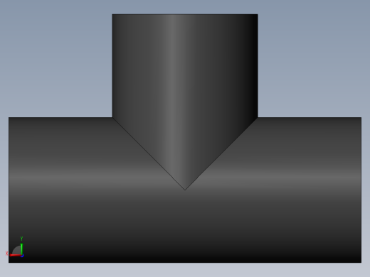 PVC管件-0.5in Tee左视缩略图