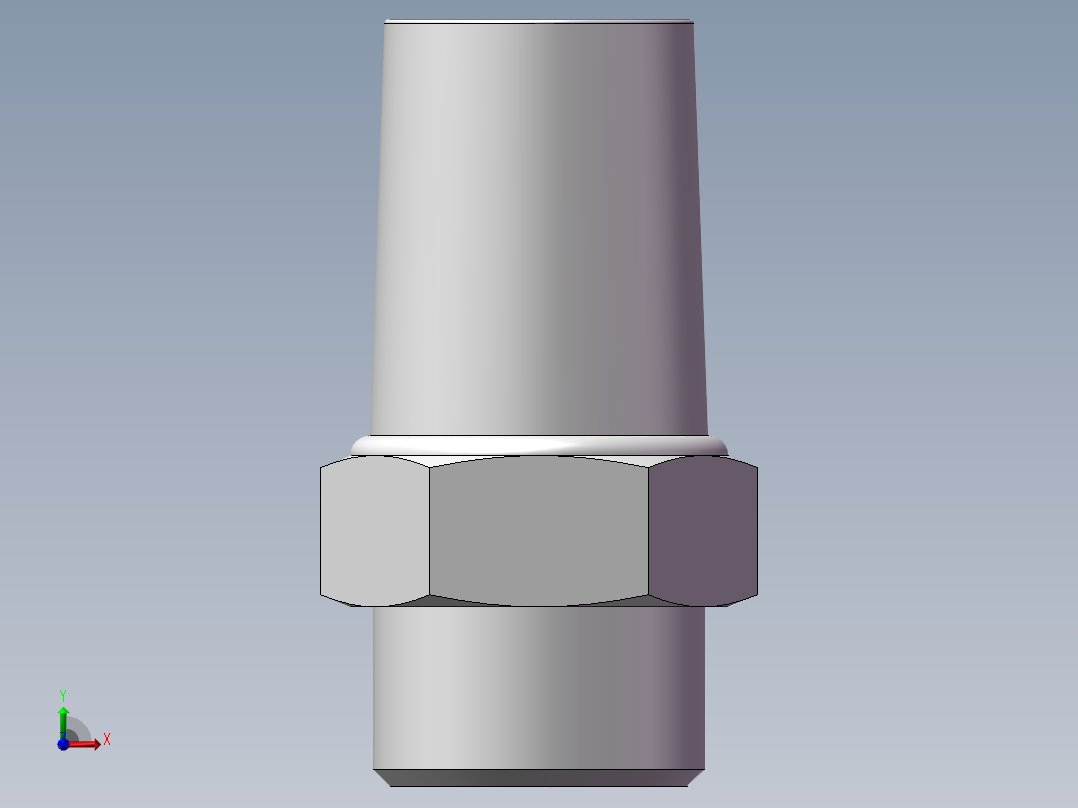 气动接头-消音器BSL03(3分)前视图