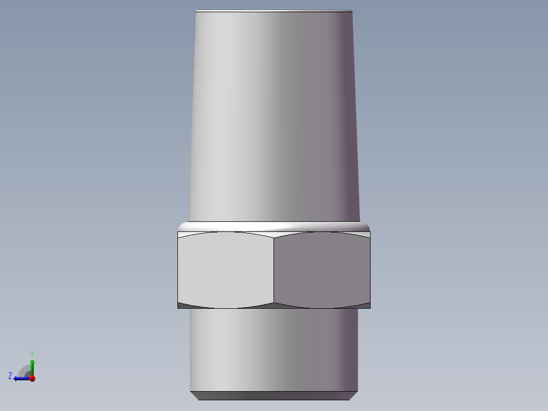 气动接头-消音器BSL03(3分)右视图